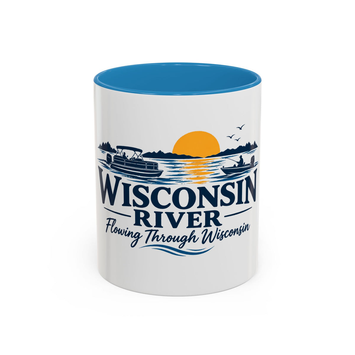 Wisconsin River Coffee Mug-Flowing Through Wisconsin